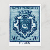  wapenschild Rouen, Frankrijk Briefkaart (Voorkant)