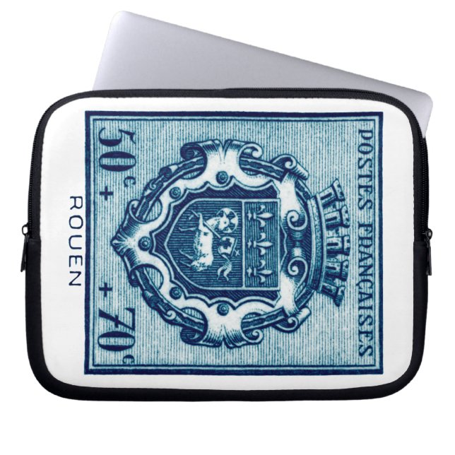  wapenschild Rouen, Frankrijk Laptop Sleeve (Voorkant)
