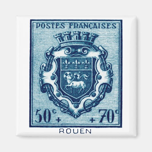 wapenschild Rouen, Frankrijk Magneet (Voorkant)