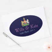 Wapenschild Royal Wedding Sticker (Envelop)