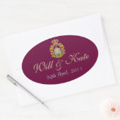 Wapenschild Royal Will & Kate Sticker (Bourgondië) (Envelop)