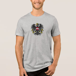 Wapenschild symbool embleem vlag van Oostenrijk la Tri-Blend Shirt