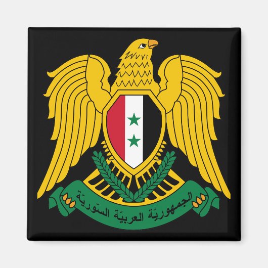 wapenschild syria magneet (Voorkant)
