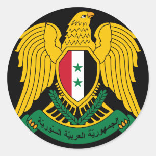 wapenschild syria ronde sticker