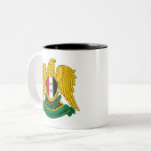 wapenschild syria tweekleurige koffiemok (Voorkant links)