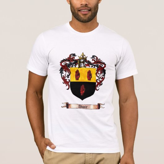 wapenschild van Adair T-shirt (Voorkant)