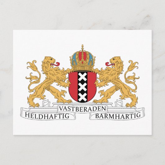 wapenschild van Amsterdam Briefkaart (Voorkant)
