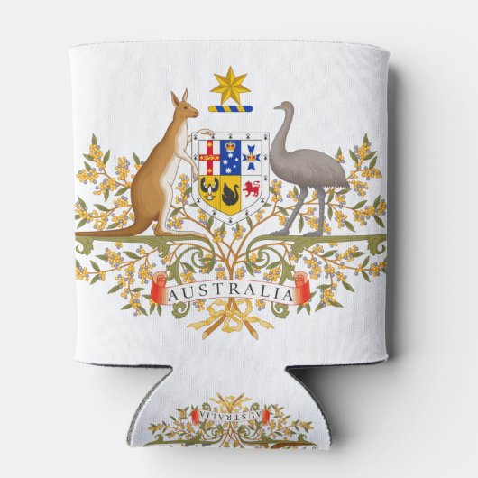 wapenschild van australië blikjeskoeler (Achterkant)