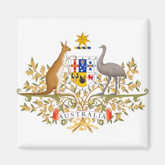 wapenschild van australië magneet (Voorkant)