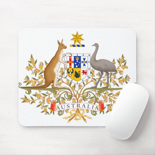 wapenschild van australië muismat (Met muis)