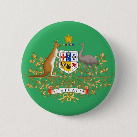 wapenschild van australië ronde button 5,7 cm (Voorkant)