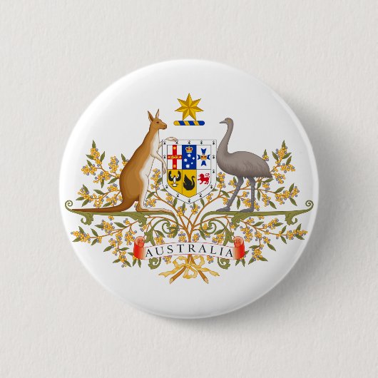 wapenschild van australië ronde button 5,7 cm (Voorkant)