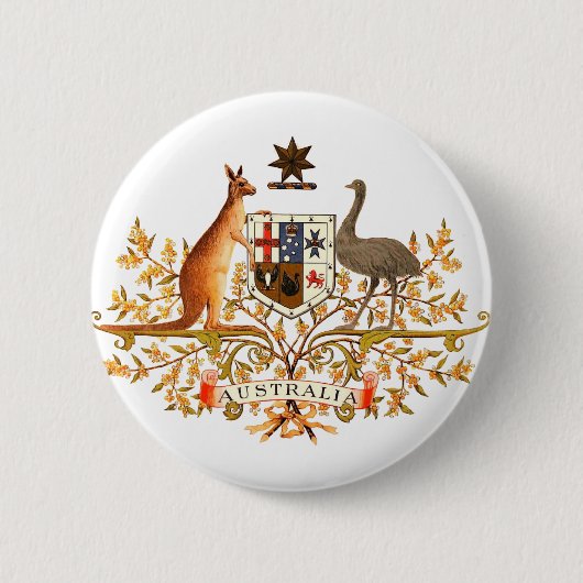 wapenschild van australië ronde button 5,7 cm (Voorkant)