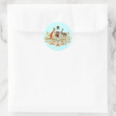 wapenschild van australië ronde sticker (Tas)