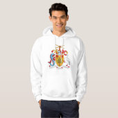 wapenschild van Barbados Hoodie (Voorkant volledig)