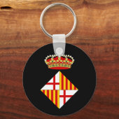 wapenschild van Barcelona Sleutelhanger (Voorkant)