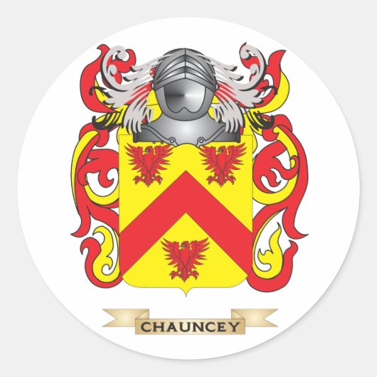 wapenschild van Chauncey Ronde Sticker (Voorkant)