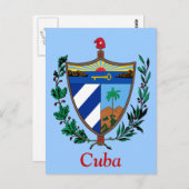 Wapenschild van Cuba Briefkaart (Voorkant / Achterkant)