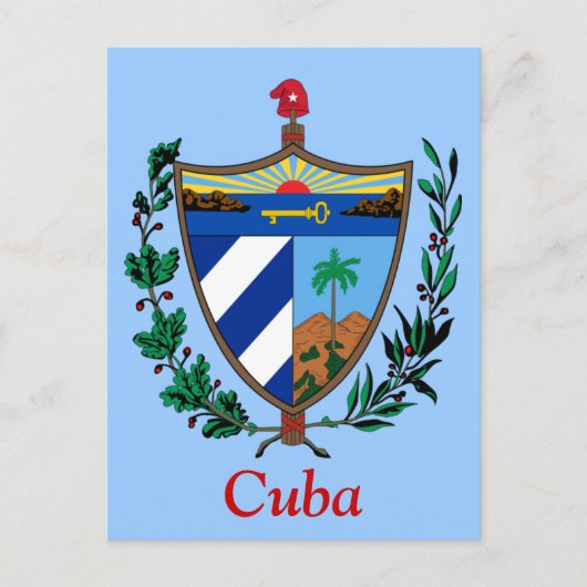 Wapenschild van Cuba Briefkaart (Voorkant)