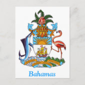 wapenschild van de Bahama's Briefkaart (Voorkant)