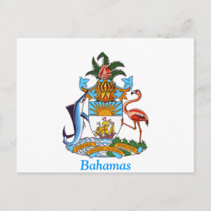 wapenschild van de Bahama's Briefkaart