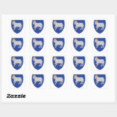 wapenschild van de Faeröer Vierkante Sticker (Vel)