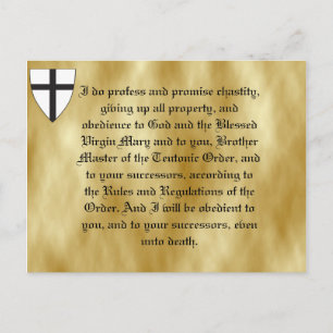 wapenschild van de Teutonic Order Briefkaart