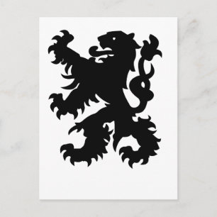 Wapenschild van de Vlaamse Leeuw Briefkaart
