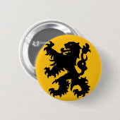 Wapenschild van de Vlaamse Leeuw Ronde Button 5,7 Cm (Voorkant /achterkant)