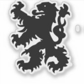 Wapenschild van de Vlaamse Leeuw Sticker (Voorkant)