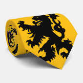 Wapenschild van de Vlaamse Leeuw Stropdas (Opgerold)