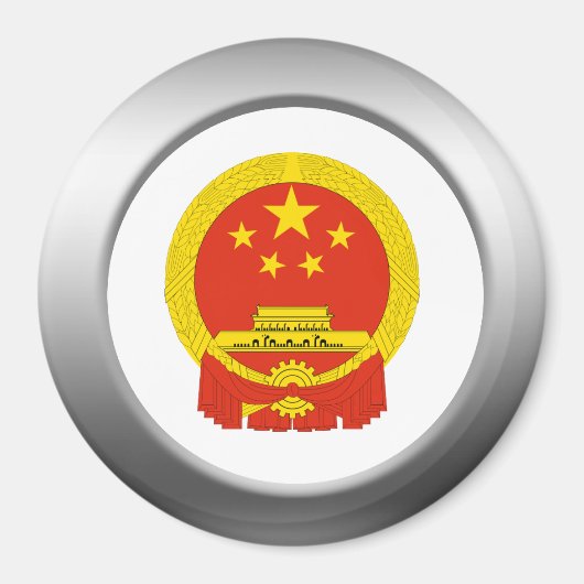 Wapenschild van de Volksrepubliek China Magneet (Voorkant)