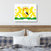 wapenschild van Den Haag, Nederland. Canvas Afdruk (Insitu (Slaapkamer))