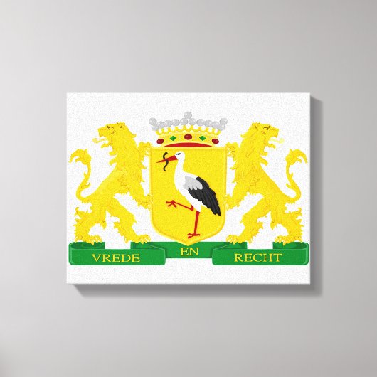 wapenschild van Den Haag, Nederland. Canvas Afdruk (Voorkant)
