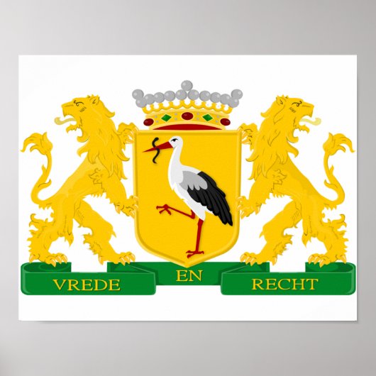 wapenschild van Den Haag, Nederland. Poster (Voorkant)