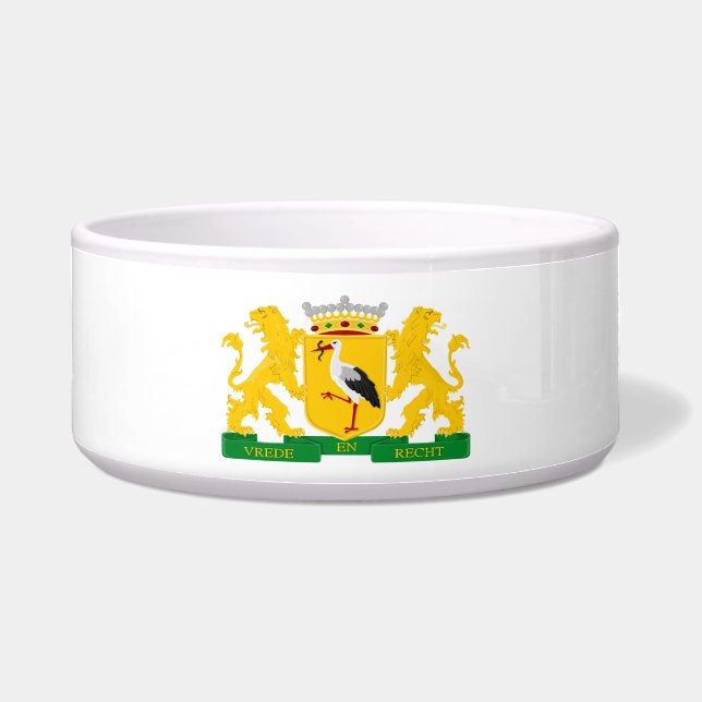 wapenschild van Den Haag, Nederland. Voerbakje (Voorkant)