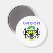 wapenschild van Gabon Magneet (Voorkant / Achterkant)