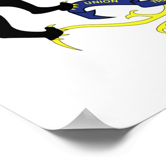 wapenschild van Gabon Poster (Hoek)