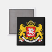 wapenschild van georgië magneet (Voorkant / Achterkant)