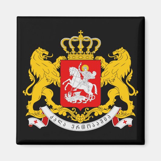 wapenschild van georgië magneet (Voorkant)