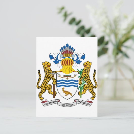 wapenschild van Guyana Briefkaart (Staand voorkant)