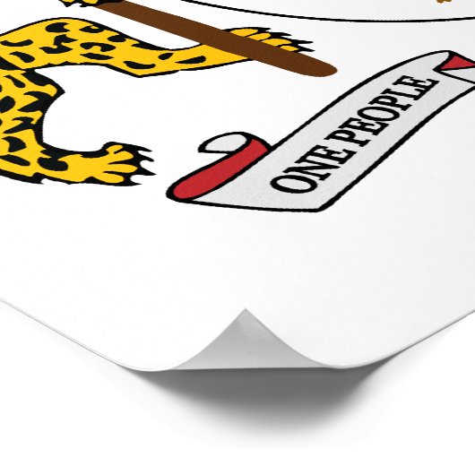 wapenschild van Guyana Poster (Hoek)