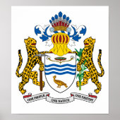 wapenschild van Guyana Poster (Voorkant)