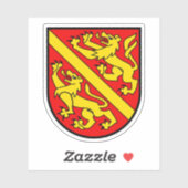 Wapenschild van het district Fraubrunnen, Zwitserl Sticker (Vel)