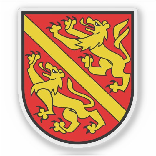 Wapenschild van het district Fraubrunnen, Zwitserl Sticker (Voorkant)