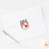 Wapenschild van het moeras (Family Crest) Ronde Sticker (Envelop)