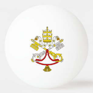 Wapenschild van het Vaticaan Premium Fine Art embl Pingpongbal
