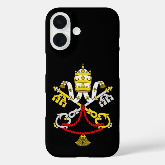 Wapenschild van het Vaticaan Premium Kunst Embleem Case-Mate iPhone Case (Achterkant)