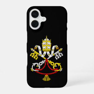 Wapenschild van het Vaticaan Premium Kunst Embleem iPhone 16 Hoesje
