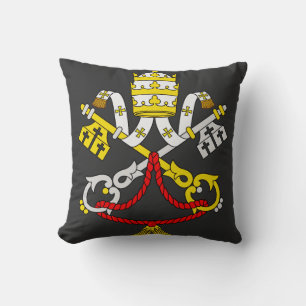 Wapenschild van het Vaticaan Premium Kunst Embleem Kussen